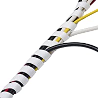 D-Line CTW2.5W Organizador de Cables en Espiral de 2-5 m longitud- Blanco